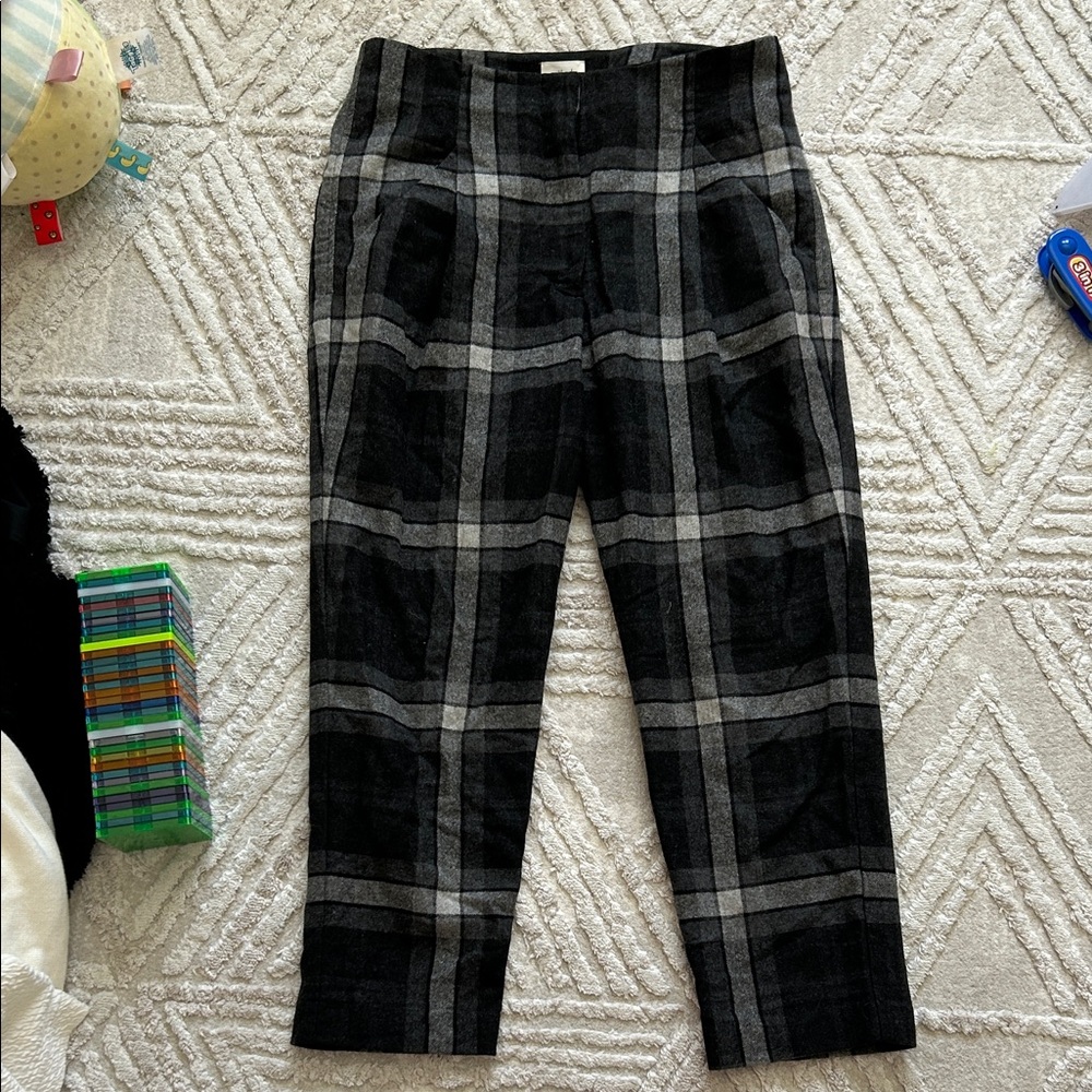Women’s Wilfred wool Gray Plaid Pants